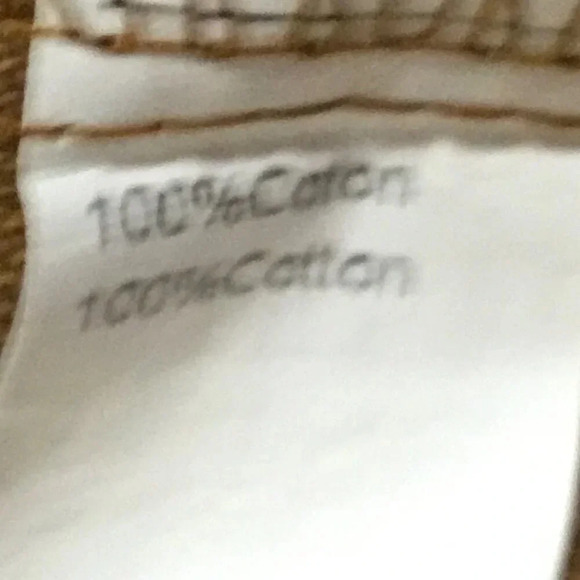 Jacket Brown Raw Edge 100% Cotton Casual Minimalis | size L - Picture 5 of 5